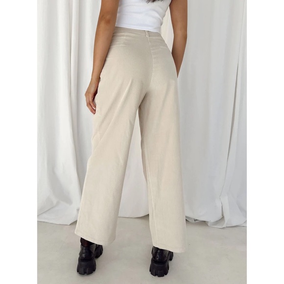 Lioness • la mesa trouser pant beige sz M - Picture 4 of 11